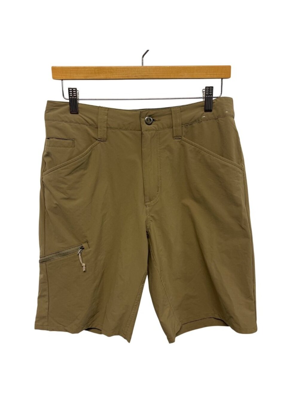 Patagonia Quandary Shorts Men 31x10 Ash Tan Brown Hiking Technical Stretch 57826